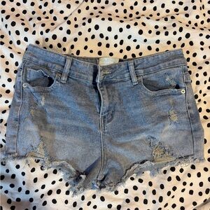 Distressed Denim Women Shorts